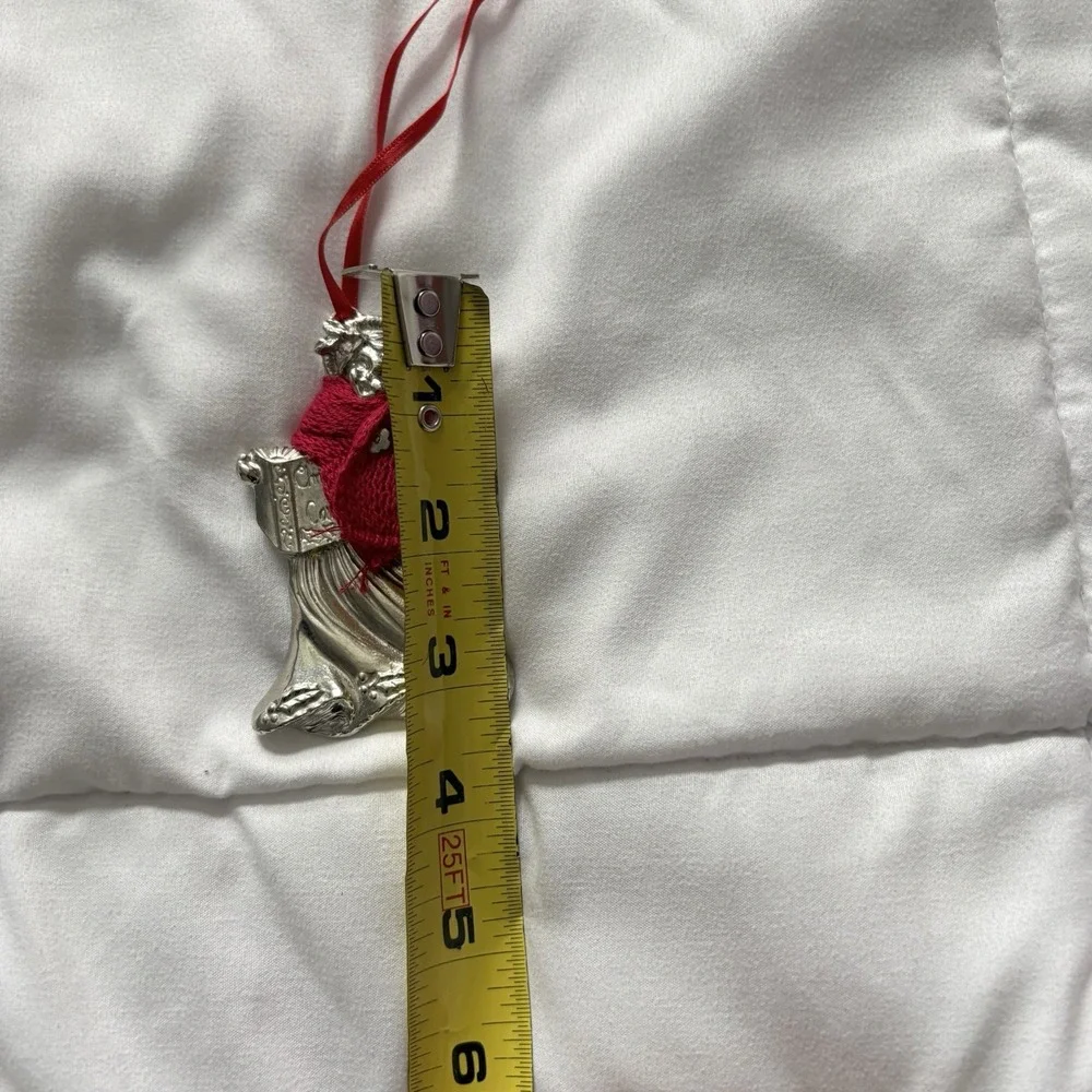 Vintage‎ Lenox Kirk Steiff Collection Pewter Caroler Ornament Christmas Holiday
